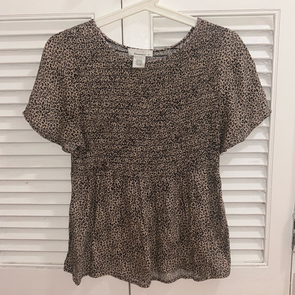 Cheetah print top